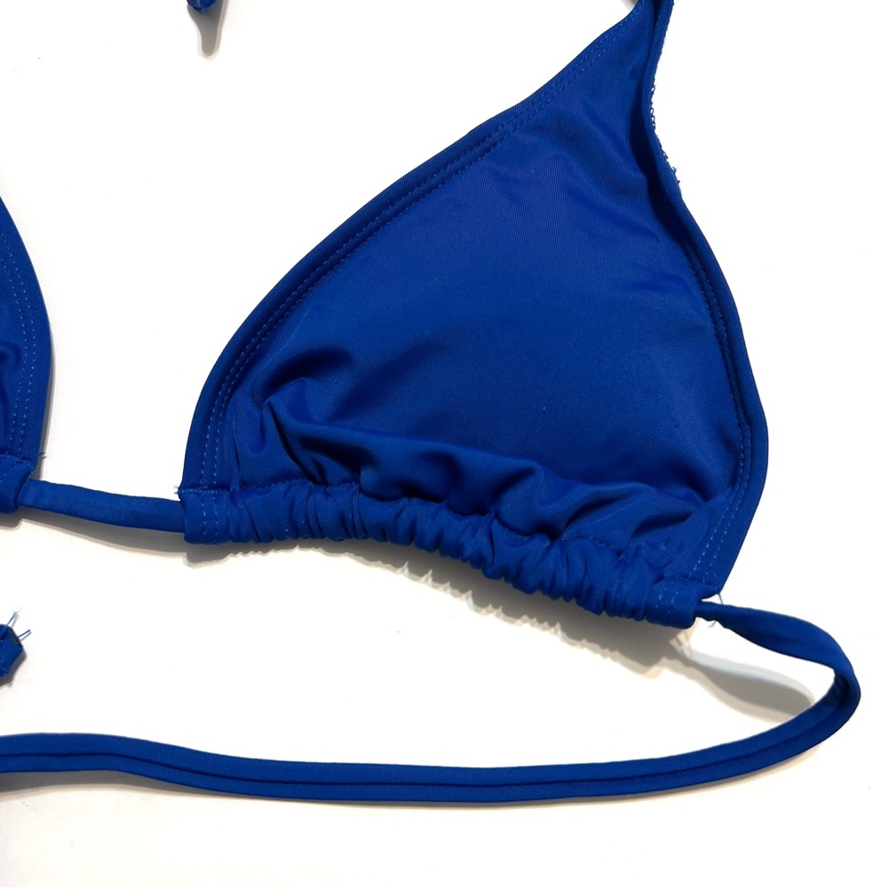 City Streets Triangle Bikini Top Royal Blue XS - Picture 3 of 6